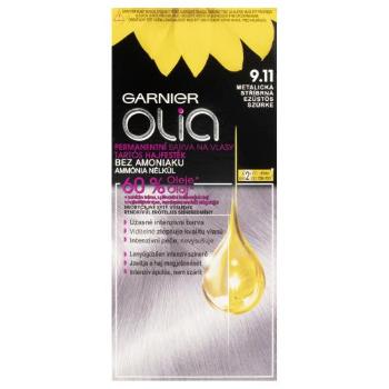 Garnier Olia 50 g barva na vlasy pro ženy 9,11 Metallic Silver na barvené vlasy; na všechny typy vlasů