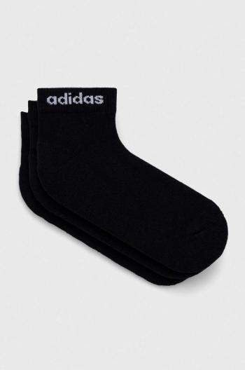 Ponožky adidas 3-pack černá barva