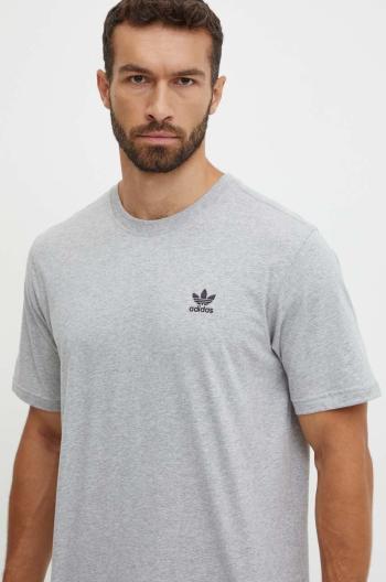 Bavlněné tričko adidas Originals šedá barva, IZ2096