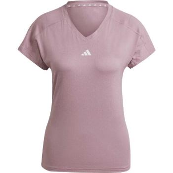 adidas TRAIN ESSENTIALS TEE Dámské tréninkové tričko, fialová, velikost