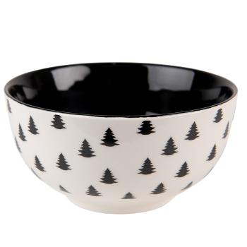 Porcelánová miska se stromky Beautiful Christmas - Ø 14*7 cm / 500 ml BWXBO