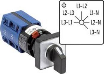 Přepínač voltmetru Kraus & Naimer CG4 A025-620 FS2 CG4 A025-620 FS2, 10 A, šedá, černá, 1 ks