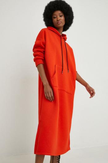 Šaty Answear Lab oranžová barva