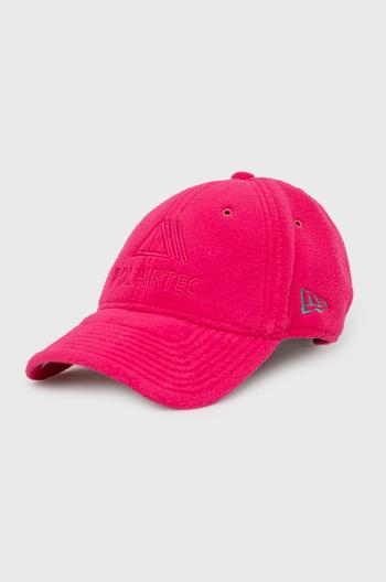 Čepice New Era růžová barva, s aplikací