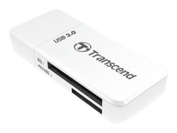 TRANSCEND Card Reader F5, USB 3.0, White, TS-RDF5W