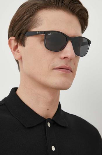 Sluneční brýle Ray-Ban pánské, černá barva