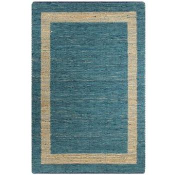 Ručně vyráběný koberec juta modrý 120x180 cm (133735)