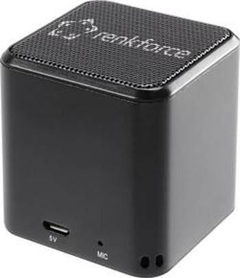 Bluetooth® reproduktor Renkforce BlackCube1 hlasitý odposlech, černá