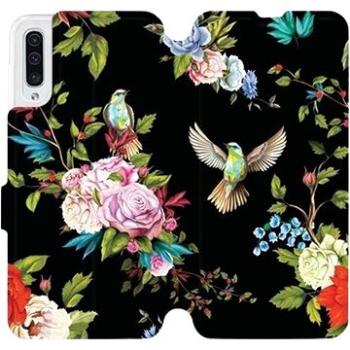 Flipové pouzdro na mobil Samsung Galaxy A50 - VD09S Ptáčci a květy (5903226860869)