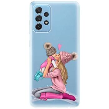 iSaprio Kissing Mom - Blond and Girl pro Samsung Galaxy A72 (kmblogirl-TPU3-A72)