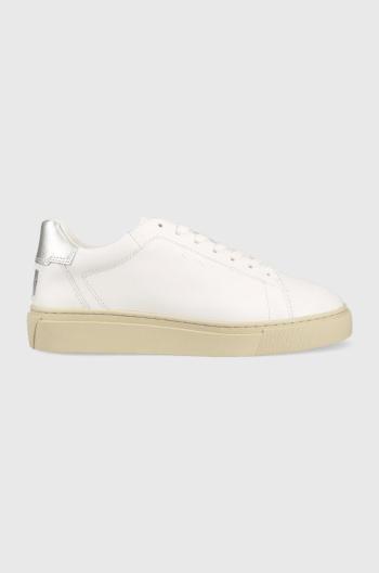 Kožené sneakers boty Gant Julice bílá barva