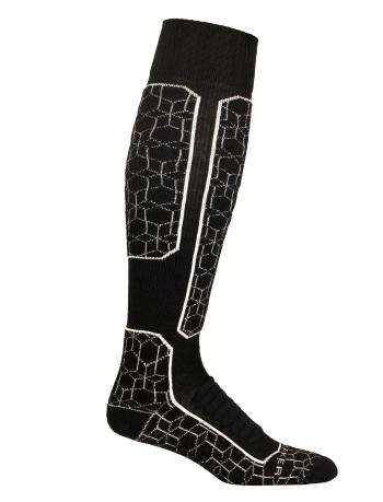 pánské ponožky ICEBREAKER Mens Ski+ Medium OTC Alpine Geo, Black/Snow velikost: XL