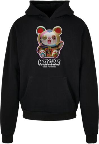 Mr. Tee Welcome Cat Ulrta Heavy Oversize Hoodie black - XL