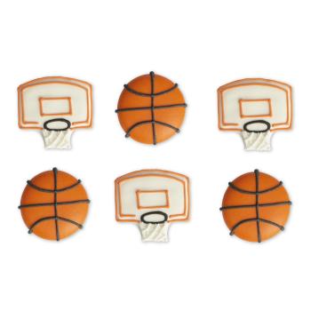 Decora Cukrové zdobení - Basketbal 6 ks