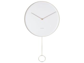 Nástěnné hodiny Pendulum – bílá – 2. jakost