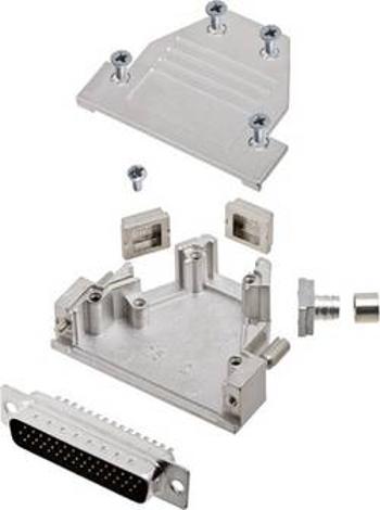 Sada D-SUB kolíkové lišty encitech DCRP25-HDP44-CF65-CS80-K, 45 °, 180 °, 45 °, pólů 44, pájecí kalíšek, 1 ks