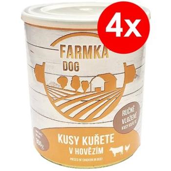 FARMKA DOG 800 g s kuřetem, 4 ks (8594025084050)