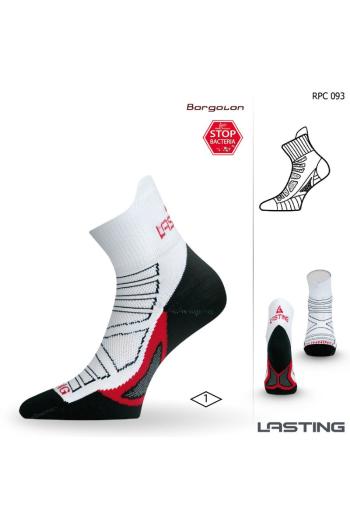 Lasting RPC 093 bílá běžecké ponožky Velikost: (42-45) L ponožky