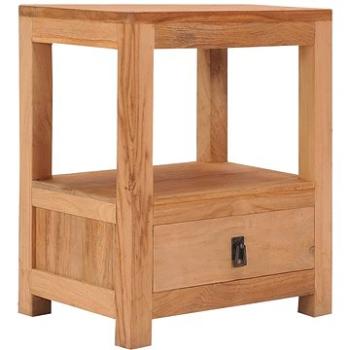 Noční stolek 40 x 30 x 50 cm masivní teakové dřevo (287228)