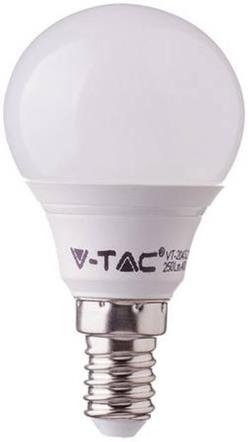 LED žárovka V-TAC 4123 240 V, E14, 4 W = 30 W, teplá bílá, A+ (A++ - E), kapkovitý tvar, nestmívatelné, 1 ks