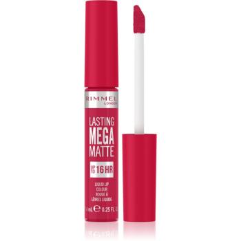 Rimmel Lasting Mega Matte lehká tekutá matná rtěnka 16h odstín Fuchsia Flush 7,4 ml