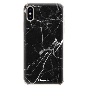 Odolné silikonové pouzdro iSaprio - Black Marble 18 - iPhone XS