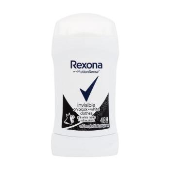 Rexona MotionSense Invisible Black + White 40 ml antiperspirant pro ženy deostick