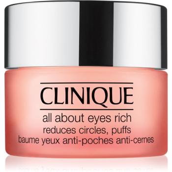 Clinique All About Eyes™ Rich hydratační oční krém proti otokům a tmavým kruhům 15 ml