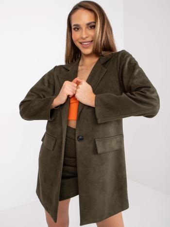 KHAKI SEMIŠOVÉ SAKO -DHJ-MA-15286.88-KHAKI Velikost: M