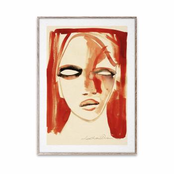 Plakát Red Portrait – 70 × 100 cm (zakázková výroba)