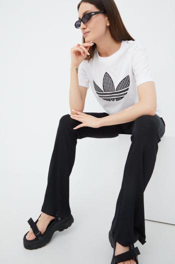 Bavlněné tričko adidas Originals Trefoil Moments HB9436 bílá barva