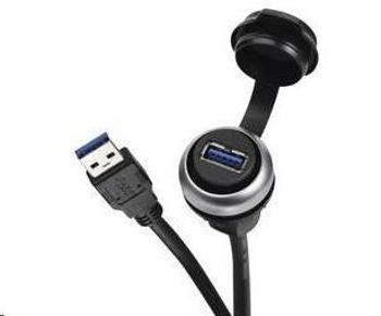 CONRAD USB vestavný adaptér Lütze 490113.0150, IP20/IP65, Typ A, 1,5 m