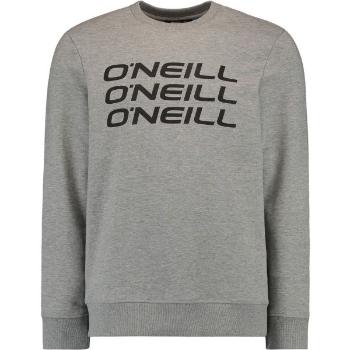 O'Neill TRIPLE STACK CREW SWEATSHIRT Pánská mikina, šedá, velikost S