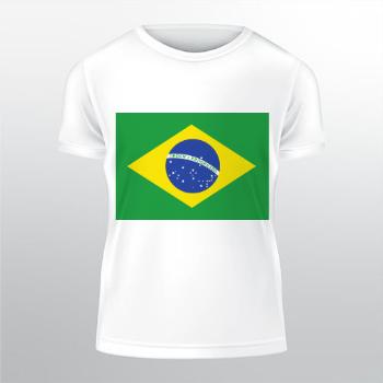 Pánské tričko Classic Heavy Brazilská vlajka