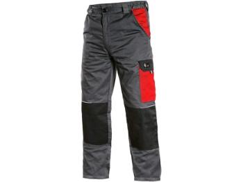 Kalhoty CXS PHOENIX CEFEUS, šedo-červená, vel.54