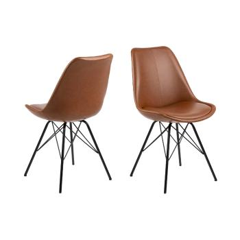 Jídelní židle – hnědá / set 2 ks