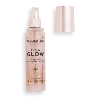 make-up Revolution London Glass Shimmer Fix rozjasňující fixační sprej pro skleněnou pleť 100 ml