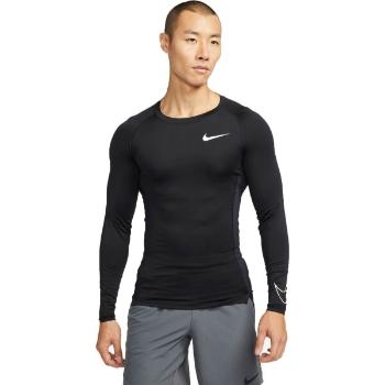 Nike NP DF TIGHT TOP LS M Pánské triko s dlouhým rukávem, černá, velikost S