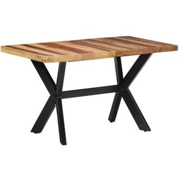 Jídelní stůl 140x70x75 cm masivní dřevo vzhled sheeshamu 321546 (321546)