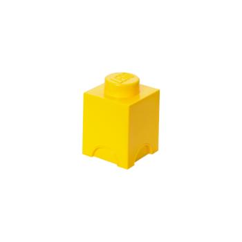 LEGO úložný box 125 x 125 x 180 mm - žlutá