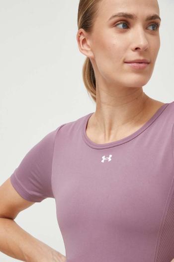 Tréninkové tričko Under Armour fialová barva, 1379149