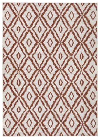 NORTHRUGS - Hanse Home koberce Kusový koberec Twin-Wendeteppiche 103135 terra creme - 80x150 cm Červená