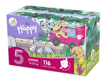 Bella Baby Happy Junior 12-25 kg dětské pleny box 2x58 ks