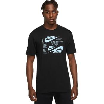 Nike NSW TEE CLUB SSNL HBR Pánské tričko, černá, velikost L