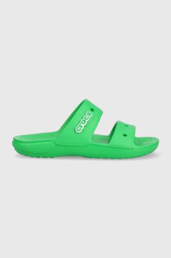 Pantofle Crocs Classic Crocs Sandal dámské, zelená barva