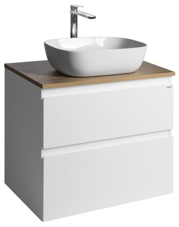 AQUALINE ALTAIR skříňka s deskou 68 cm, bílá/dub emporio AI270-02