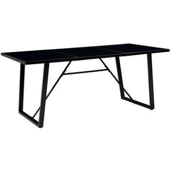 Jídelní stůl černý 180x90x75 cm tvrzené sklo 281558 (281558)