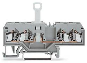 Oddělovací svorka WAGO 280-685, osazení: L, pružinová svorka, 5 mm, šedá, 50 ks