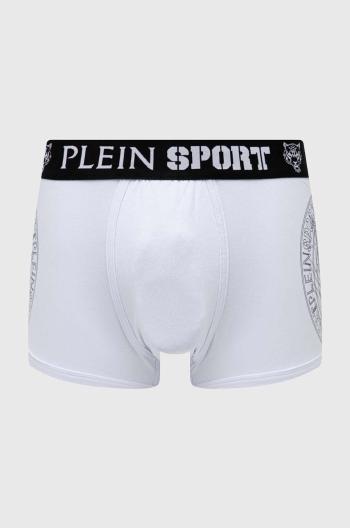 Boxerky PLEIN SPORT pánské, bílá barva