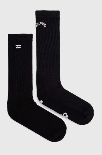 Ponožky Billabong 2-pack pánské, černá barva